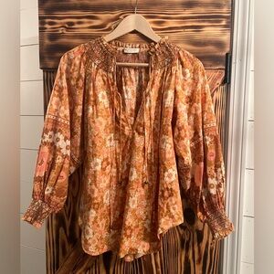 SPELL & THE GYPSY COLLECTIVE Anne Blouse Floral Pecan S
